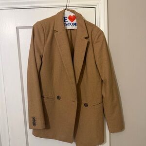 GAP Women's Tan Blazer in Camel - 10 Tall